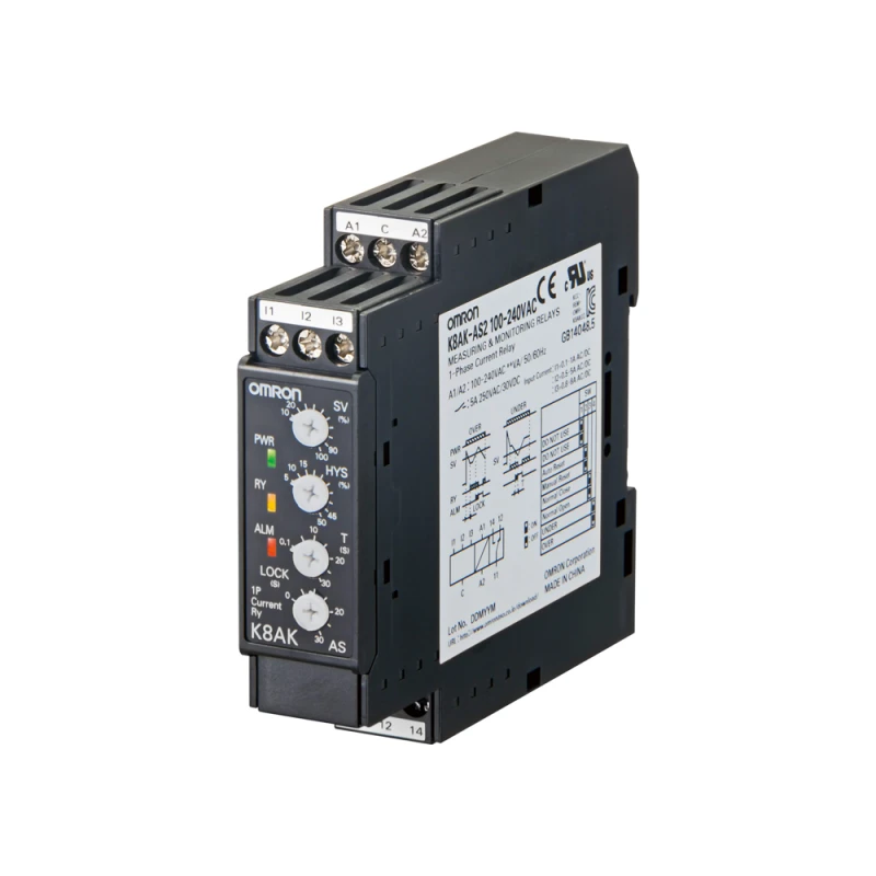 Omron K8AK-AS2 100-240 VAC Monitoring Relay
